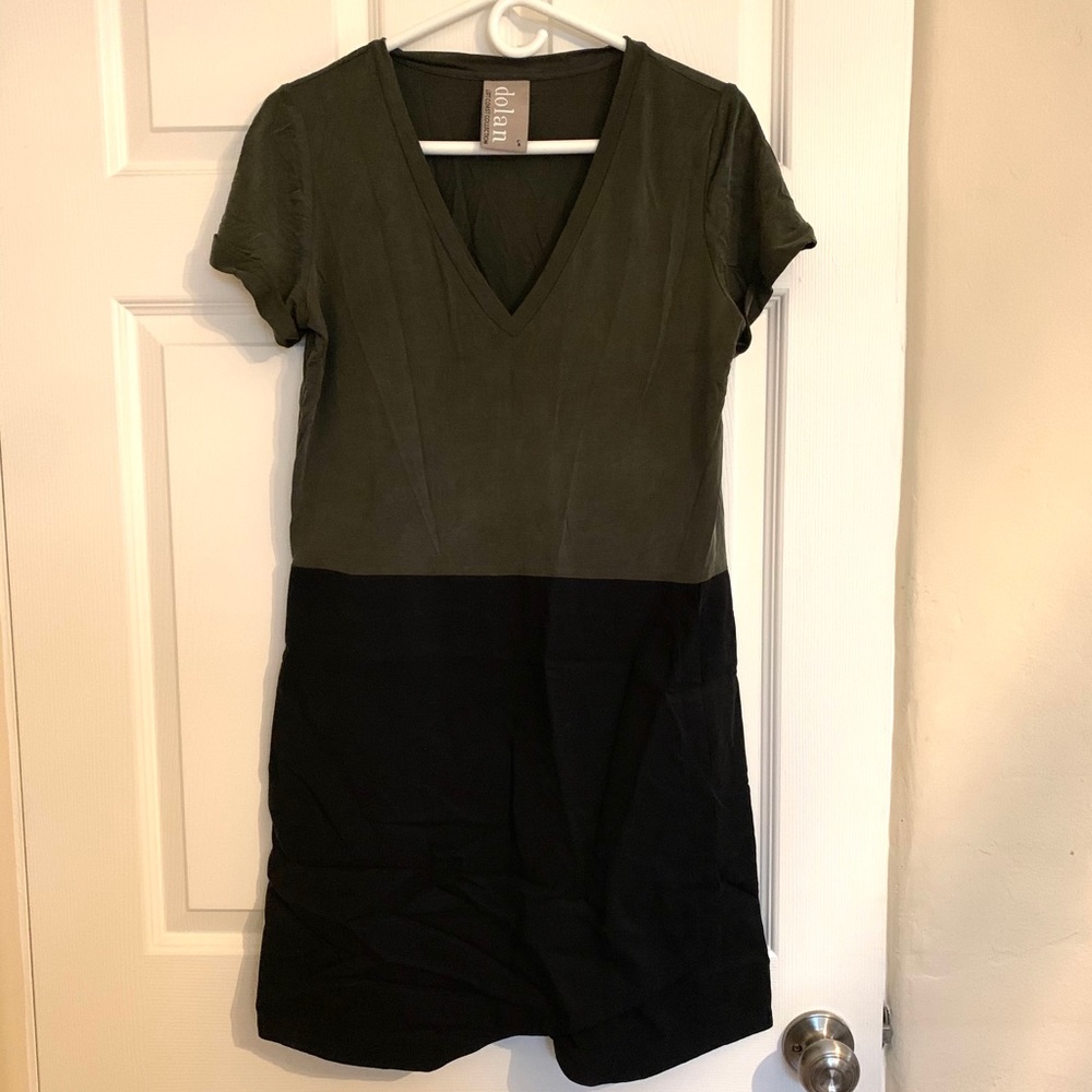 Dolan Green and Black Dress